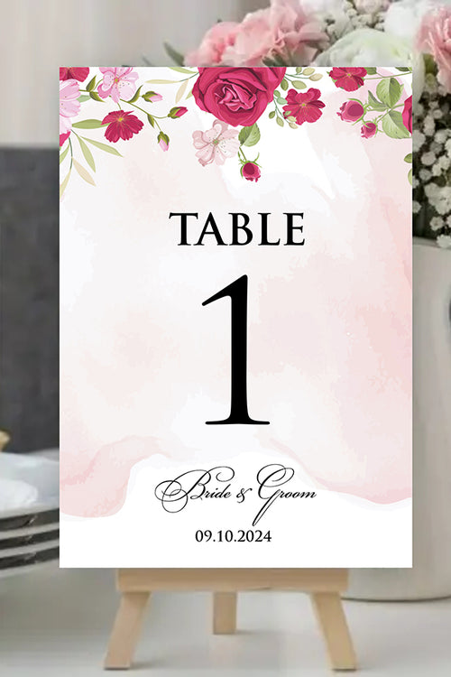 Load image into Gallery viewer, Personalized A5 Wedding Table Numbers: Tailored Elegance for Your Special Day 1501
