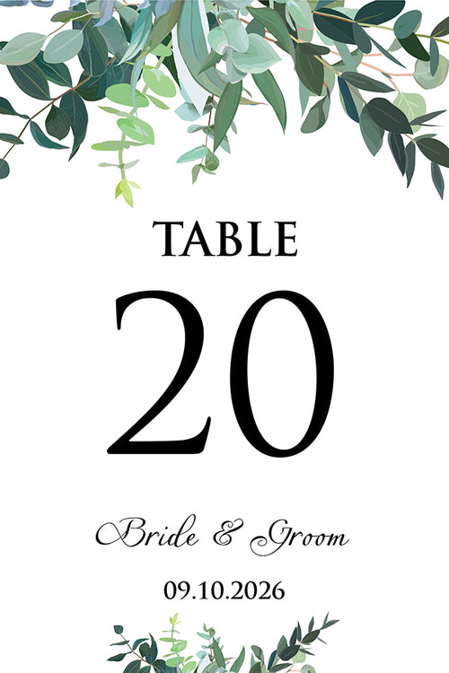 Load image into Gallery viewer, Personalized A5 Wedding Table Numbers: Tailored Elegance for Your Special Day 1270
