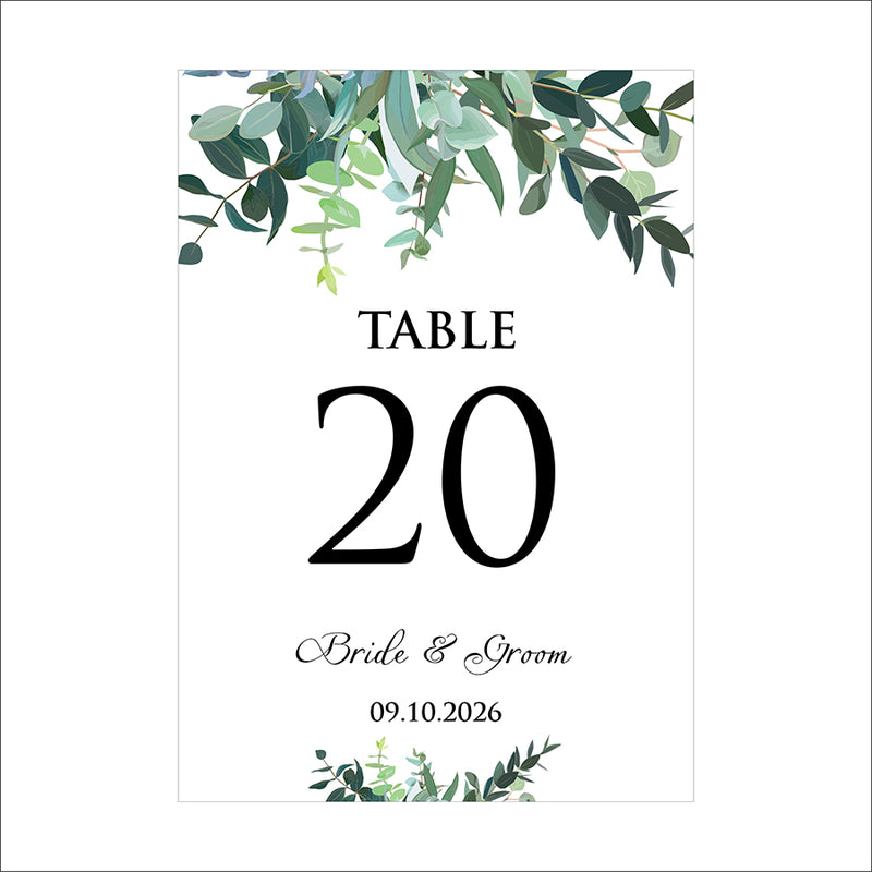 Personalized A5 Wedding Table Numbers: Tailored Elegance for Your Special Day 1270