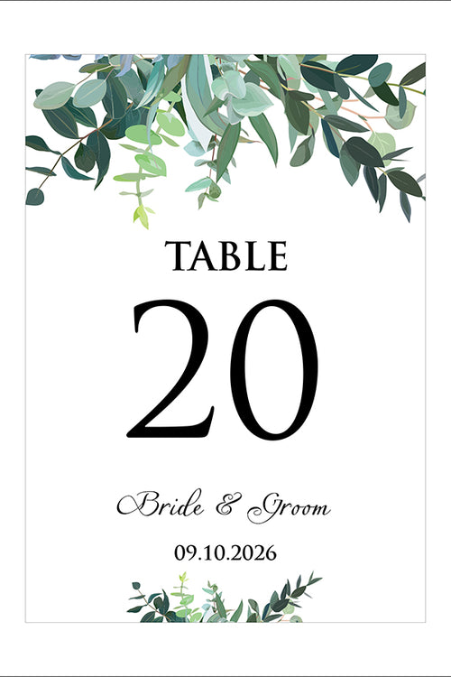 Load image into Gallery viewer, Personalized A5 Wedding Table Numbers: Tailored Elegance for Your Special Day 1270
