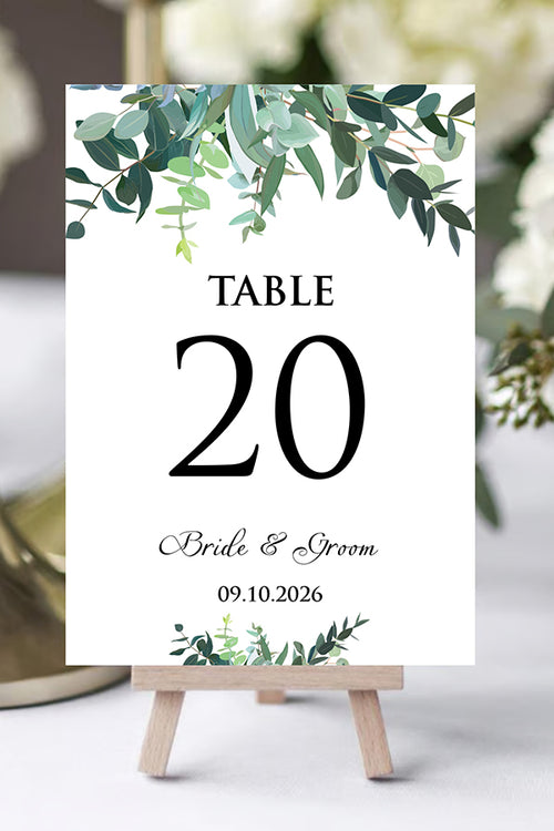 Load image into Gallery viewer, Personalized A5 Wedding Table Numbers: Tailored Elegance for Your Special Day 1270
