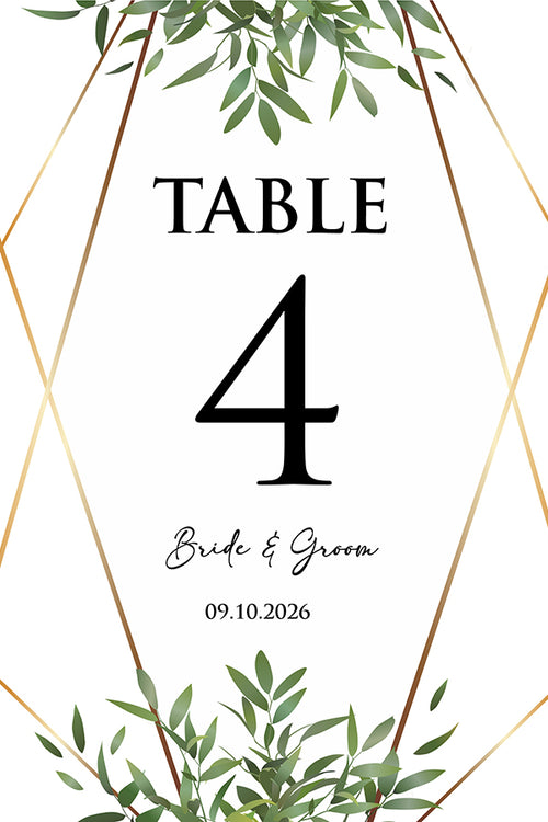 Load image into Gallery viewer, Personalized A5 Wedding Table Numbers: Tailored Elegance for Your Special Day 1254
