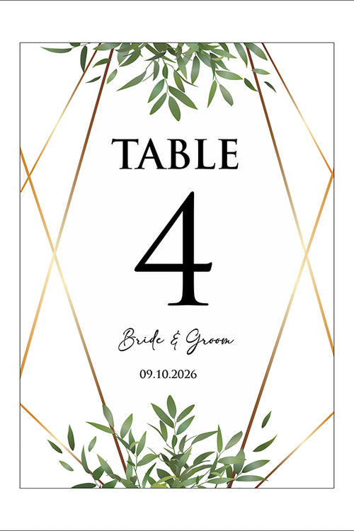 Load image into Gallery viewer, Personalized A5 Wedding Table Numbers: Tailored Elegance for Your Special Day 1254
