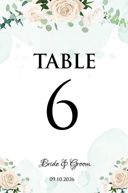 Load image into Gallery viewer, Personalized A5 Wedding Table Numbers: Tailored Elegance for Your Special Day 1256
