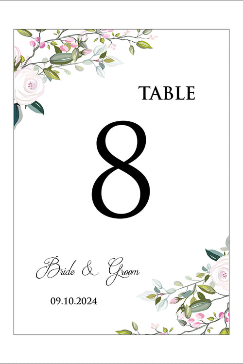 Load image into Gallery viewer, Personalized A5 Wedding Table Numbers: Tailored Elegance for Your Special Day 1258
