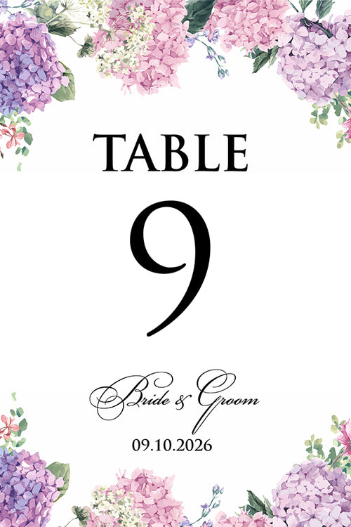 Load image into Gallery viewer, Personalized A5 Wedding Table Numbers: Tailored Elegance for Your Special Day 1259
