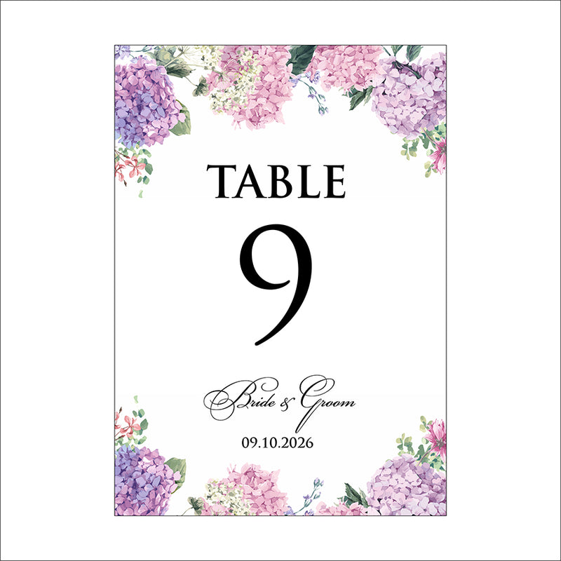 Personalized A5 Wedding Table Numbers: Tailored Elegance for Your Special Day 1259