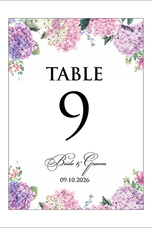 Load image into Gallery viewer, Personalized A5 Wedding Table Numbers: Tailored Elegance for Your Special Day 1259
