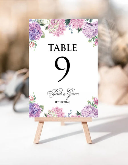 Personalized A5 Wedding Table Numbers: Tailored Elegance for Your Special Day 1259