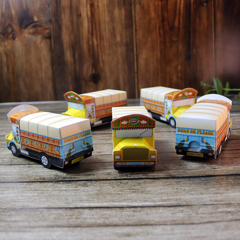 Truck Shaped Favour Boxes – Flat Pack, Fill & Assemble