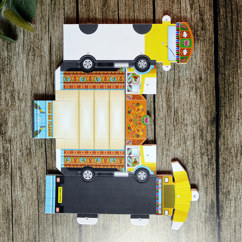 Truck Shaped Favour Boxes – Flat Pack, Fill & Assemble