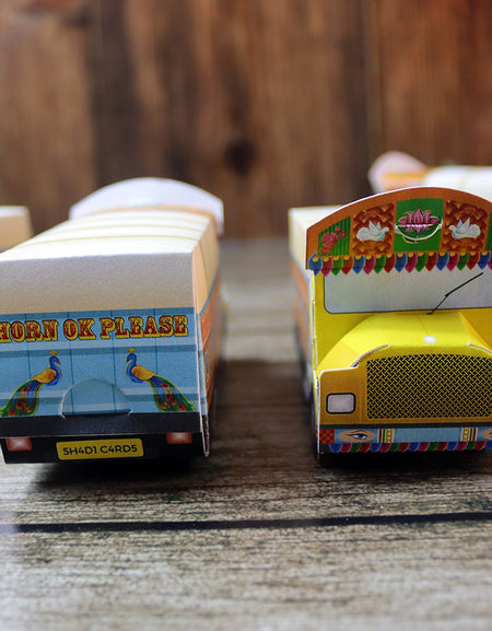 Truck Shaped Favour Boxes – Flat Pack, Fill & Assemble