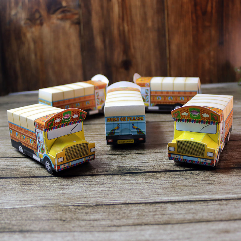 Truck Shaped Favour Boxes – Flat Pack, Fill & Assemble