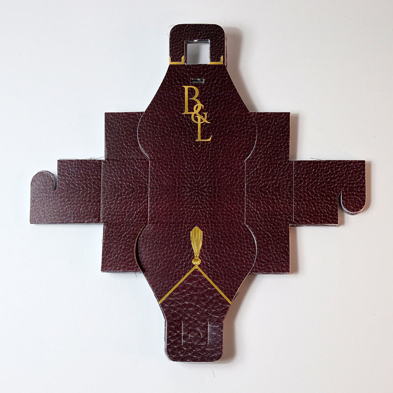 Handbag-Shaped Favour Boxes 103 Maroon – Personalised with Initials or Logo