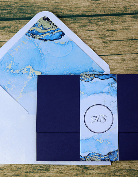 Blue Marble Band Invitation