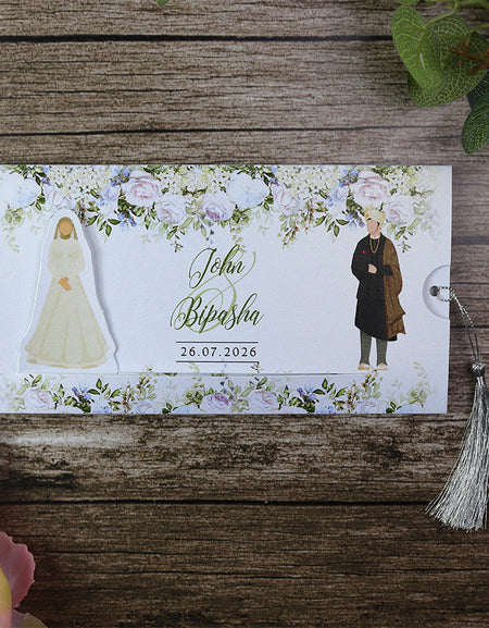 Indian Bride Wedding Invitation