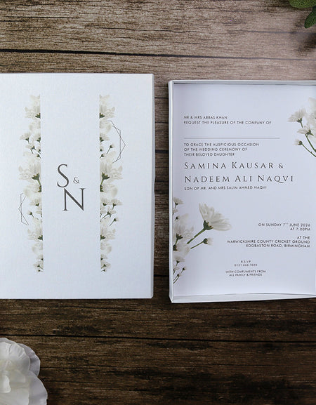Customizable Box Wedding Invitation Card design template made to order