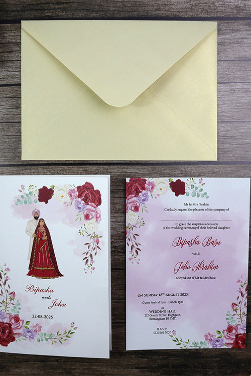Load image into Gallery viewer, Flap Fold Personalized Invitation CLA5 103
