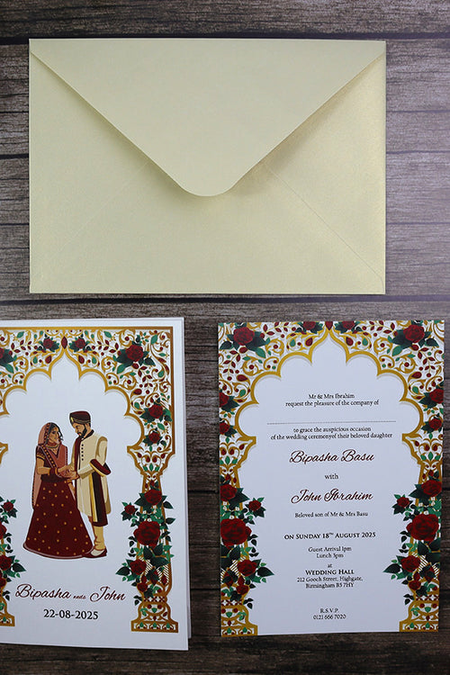 Load image into Gallery viewer, Flap Fold Personalized Invitation CLA5 107
