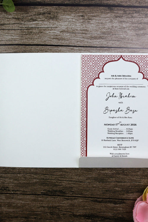 Load image into Gallery viewer, Flap Fold Personalized Invitation CLA5 110
