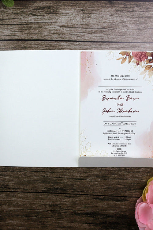 Load image into Gallery viewer, Flap Fold Personalized Invitation CLA5 113
