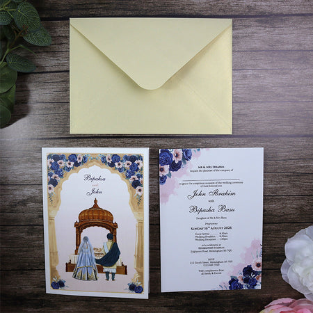 Anand karaj Invitation
Sikh Bride & Groom invitation
Sikh couple Invitation