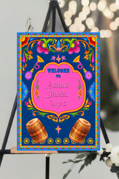 Load image into Gallery viewer, Pakistani Truck design vibrant colored Maiyan Welcome Board
