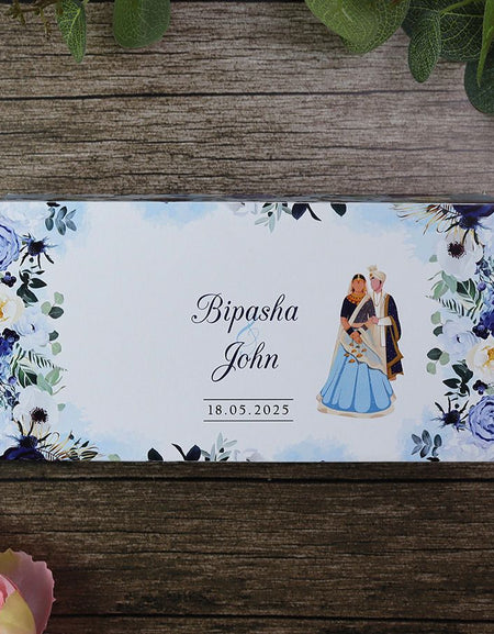 Indian Sweets Mithai Box for wedding with Bride & Groom Image