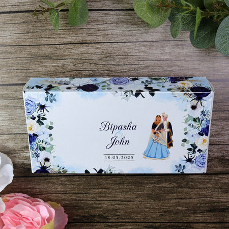 Customisable Mithai Sweet Boxes Image with Dulha Dulhan Image to match wedding invitation