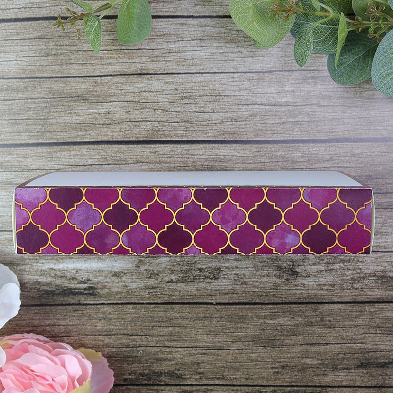 Personalized Maroon Pattern Sweet/Mithai Box MB 103