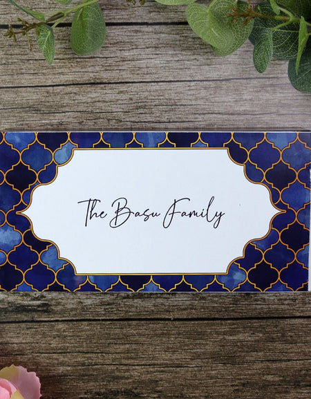 Gulab Jamun Box for Muslim Weddings Mithai Box in Blue