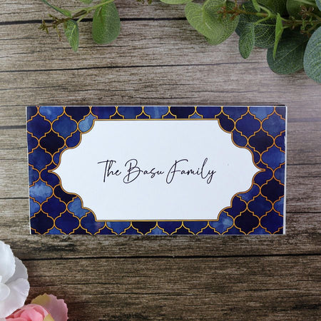 Gulab Jamun Box for Muslim Weddings Mithai Box in Blue