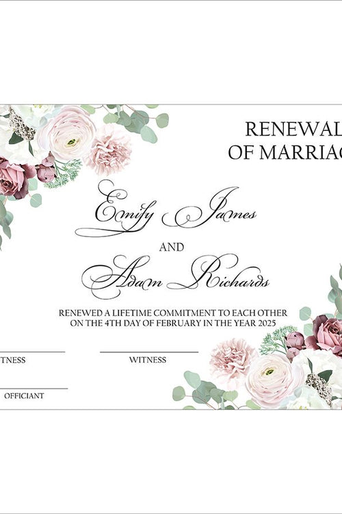 Load image into Gallery viewer, MC 206 Personalised Marriage Certificate
