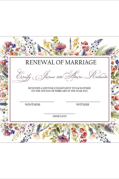 Load image into Gallery viewer, MC 207 Personalised Marriage Certificate
