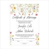 MC 225 Personalised Marriage Certificate