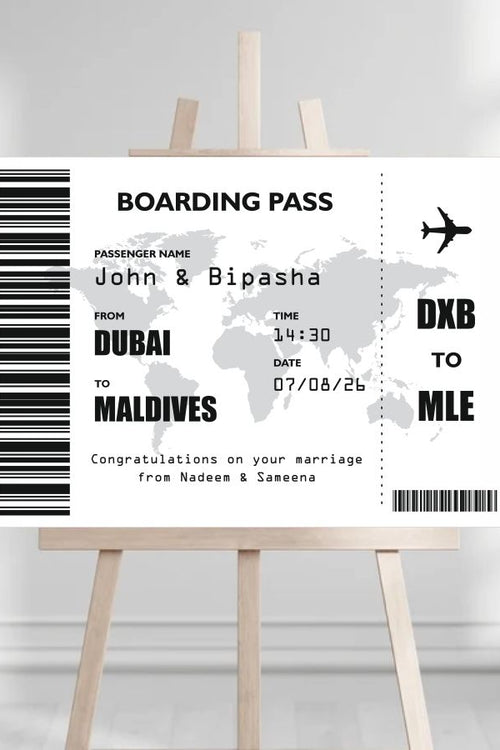 Load image into Gallery viewer, 2039 – A1 Mounted Novelty Boarding Pass
