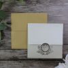 Load image into Gallery viewer, Simple Shimmer cream invitation with gold foil SC 1137
