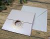 Load image into Gallery viewer, Simple Shimmer cream invitation with gold foil SC 1137
