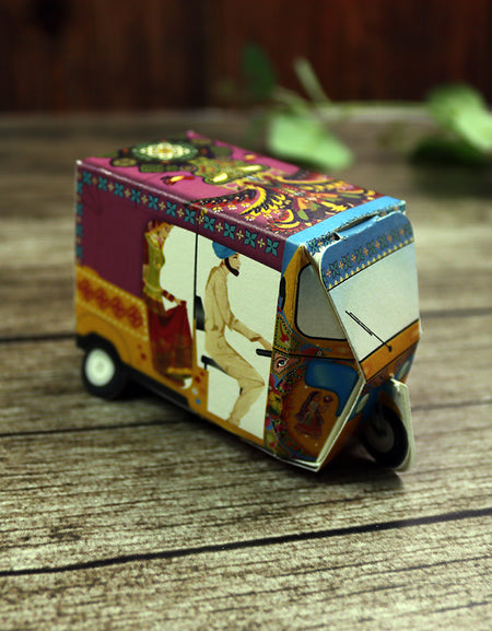 Rickshaw Tuktuk Shaped Favour Boxes – Flat Pack, Fill & Assemble