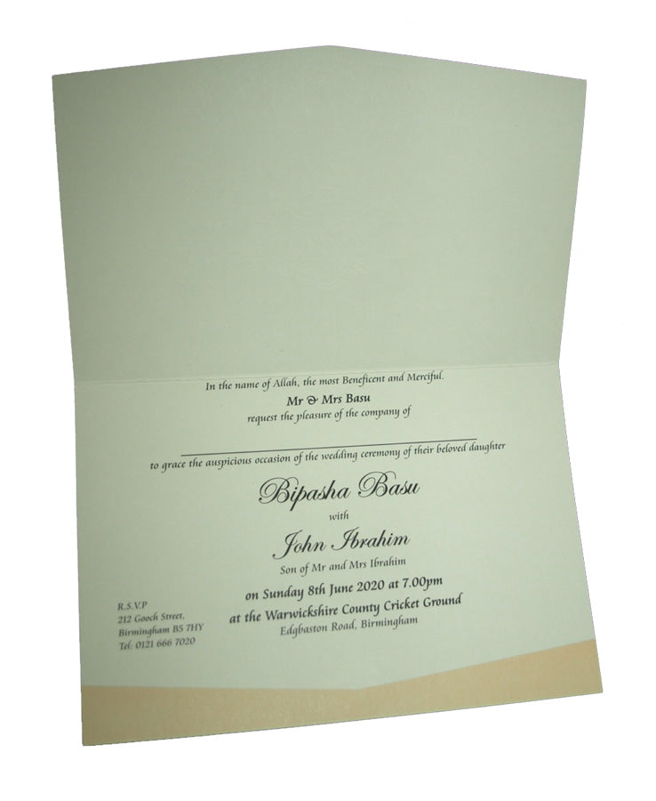Valima Invitation for Islamic Weddings