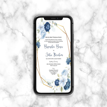 Floral Paperless Digital Invitation 1052