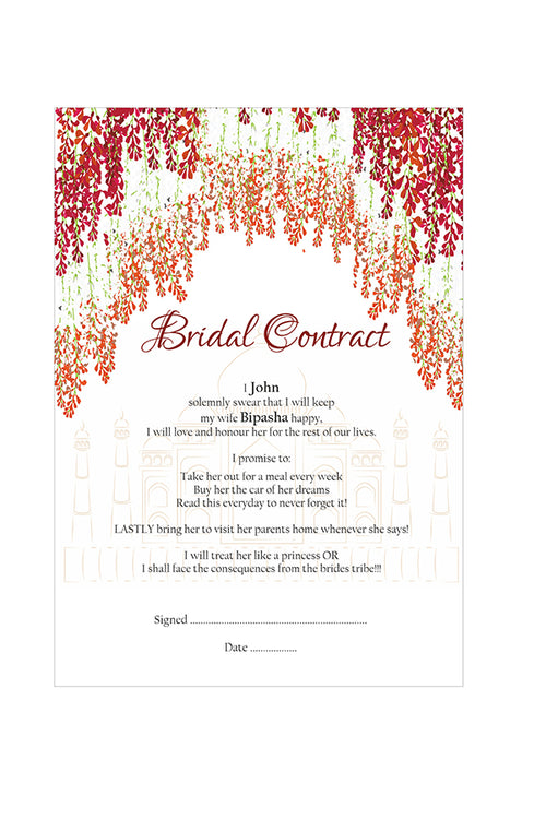 Load image into Gallery viewer, 1072 – A1 Bridal Contract, Marriage Contract
