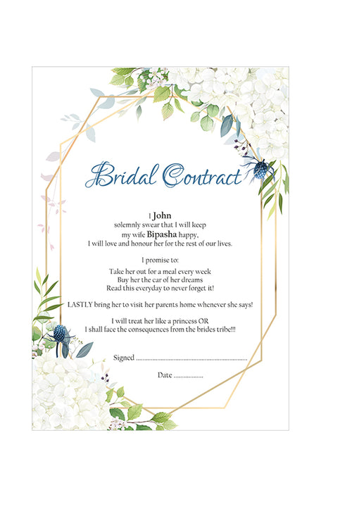 Load image into Gallery viewer, 1077 – A1 Bridal Contract, Marriage Contract
