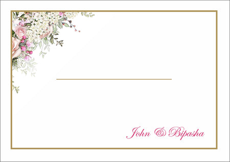 Personalised A5 envelope with custom design for wedding invitations
