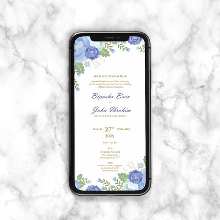 Floral Paperless Digital Invitation 1131