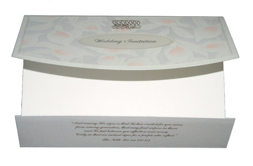 Load image into Gallery viewer, 1817M folded floral wedding invitation
