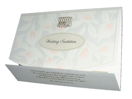 Load image into Gallery viewer, 1817M folded floral wedding invitation
