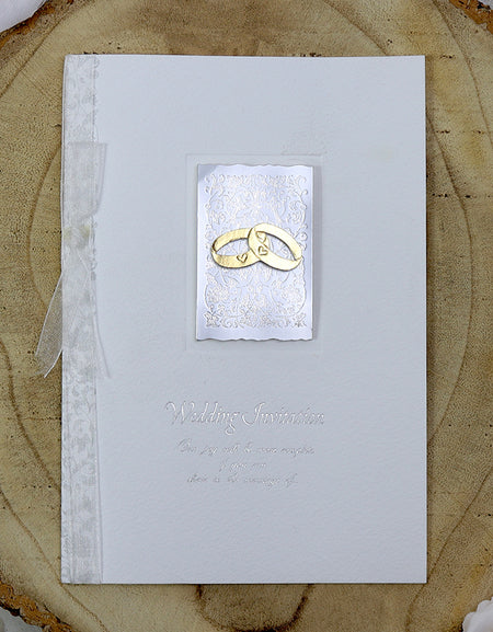 Cherish 2014W White & Silver Invitation