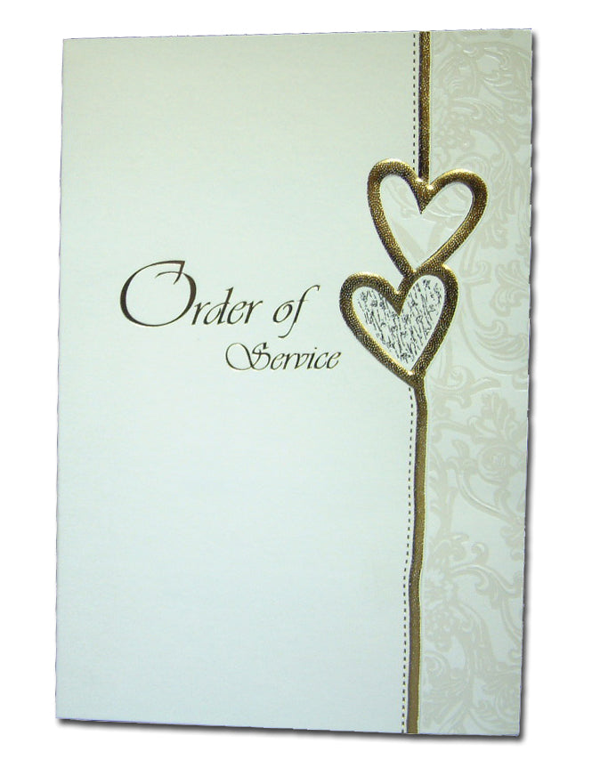 2018S Isabelle natural white hearts and bow order of service