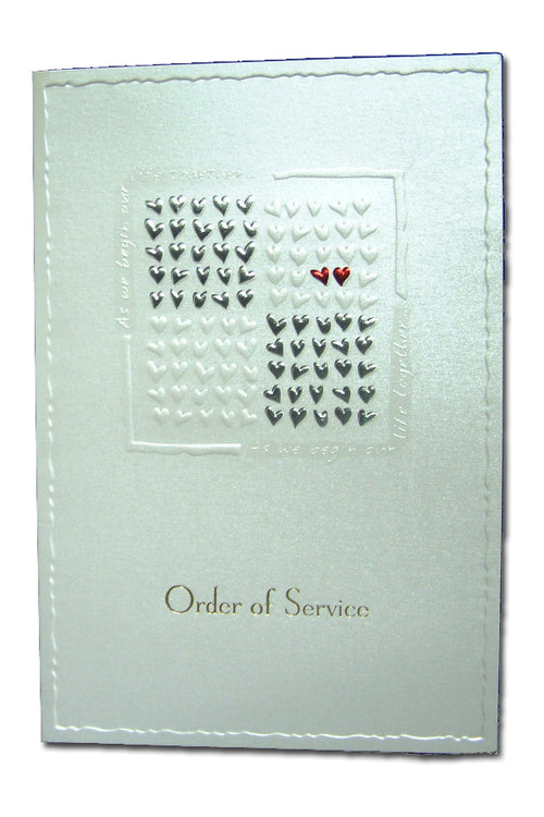 Load image into Gallery viewer, 2019S Red hot romantic love silver order of service sheets
